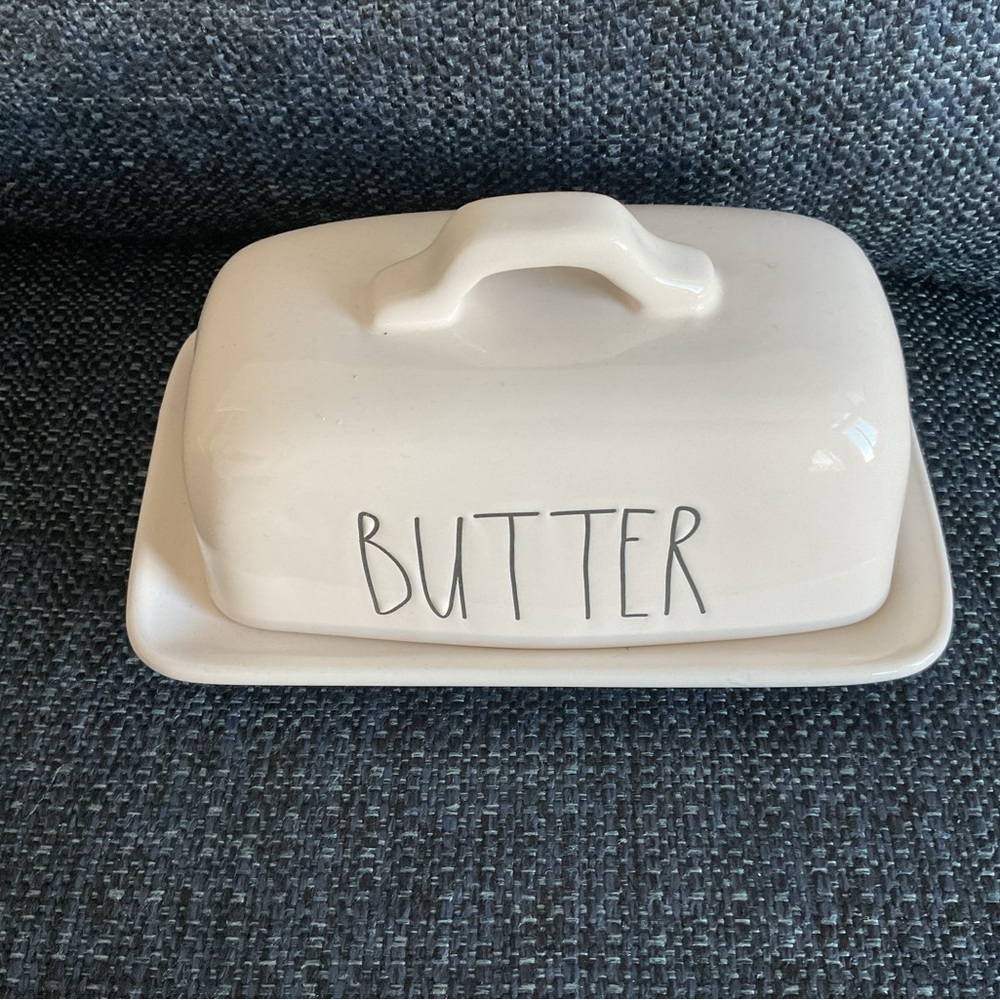 Rae Dunn Cream Butter Dish